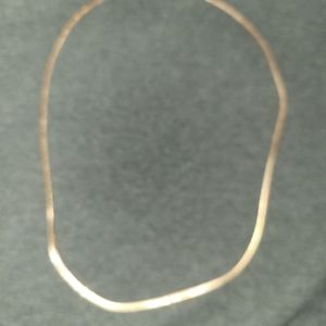 Gold tone 30in Herringbone Chain